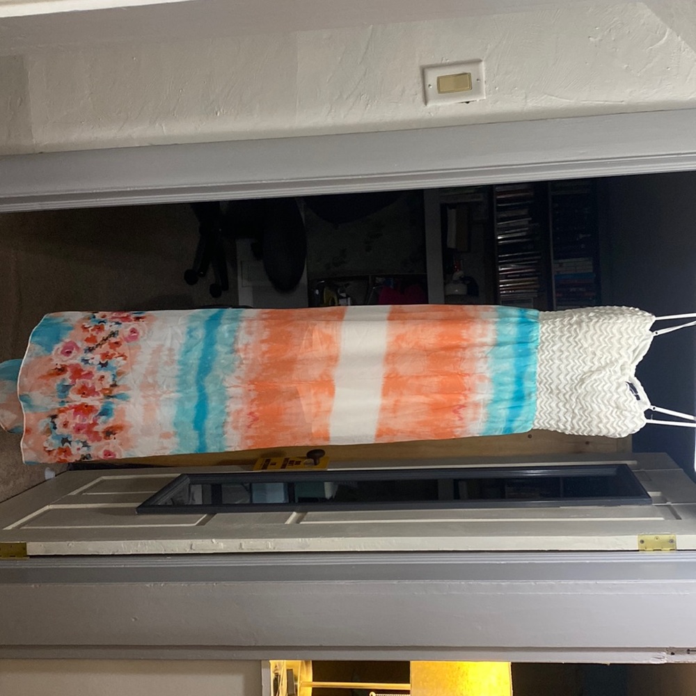 Multi-color maxi dress from Macy’s size medium